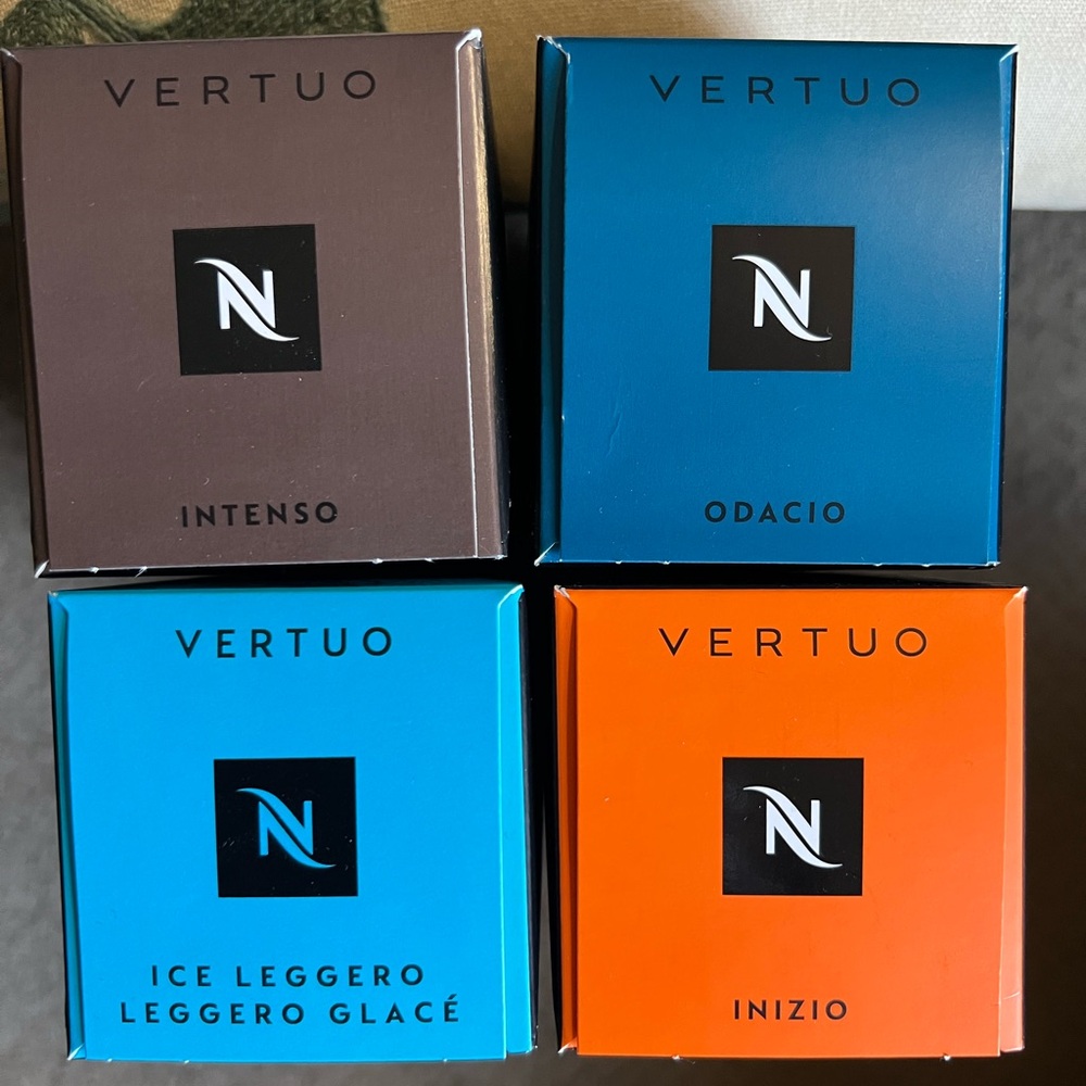 Nespresso Vertuo Pods odacio intenso inizio ice leggero 4 NEW unopened boxes